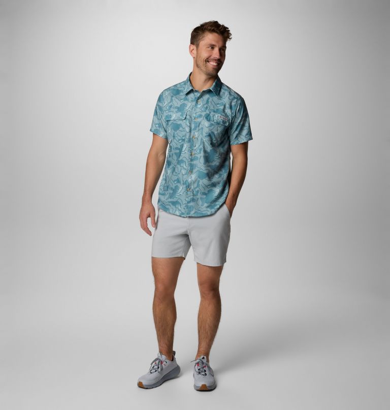 メンズ pfg アンチャーテッド プリント 半袖シャツ