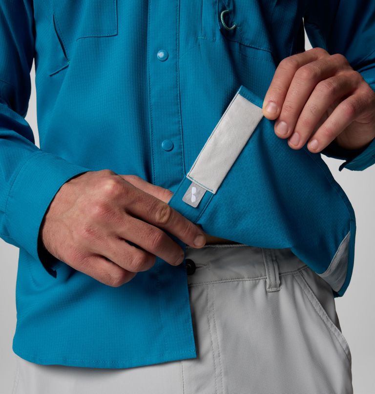 メンズ pfg シャドウキャスター ゼロ ロングスリーブシャツ