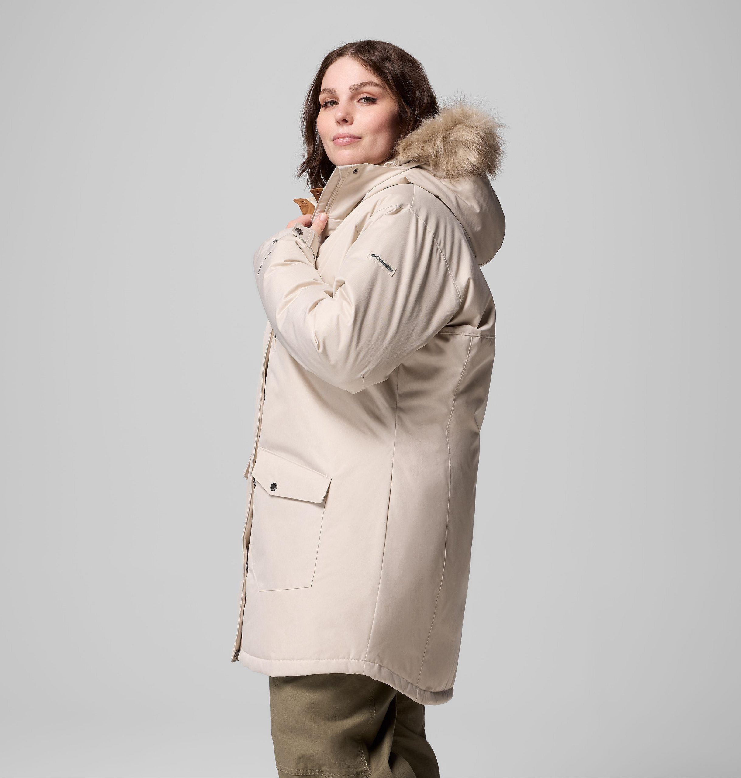 レディース サトルマウンテン ロングインシュレーテッドジャケット - プラスサイズ