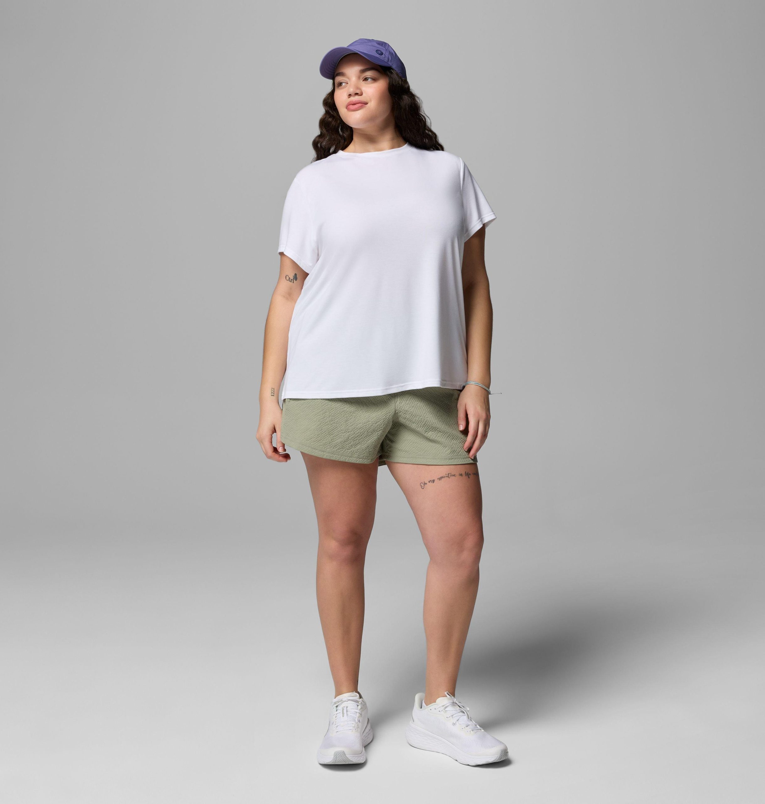 レディース csc ソフトストレッチ半袖tシャツ - プラスサイズ