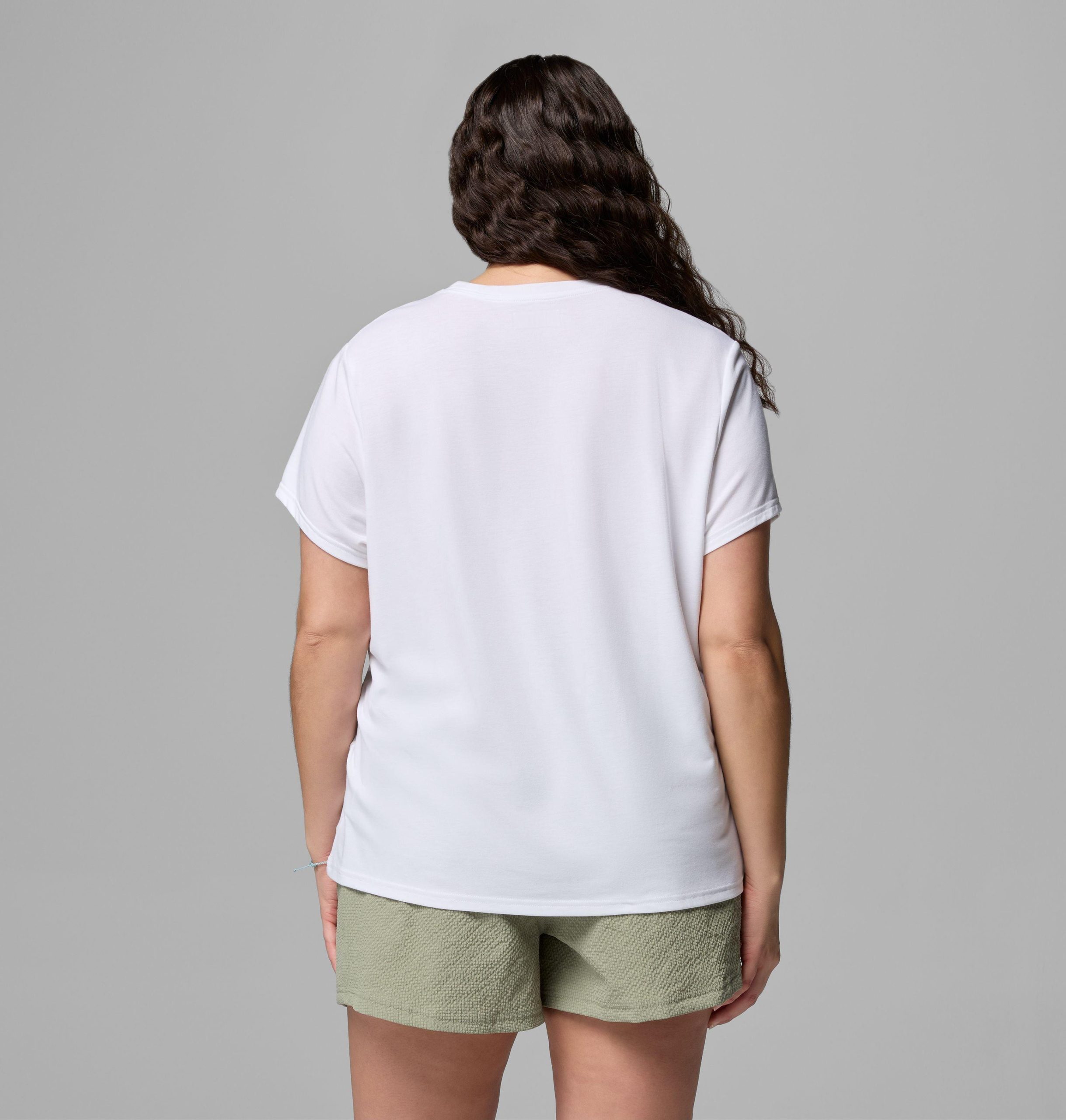 レディース csc ソフトストレッチ半袖tシャツ - プラスサイズ