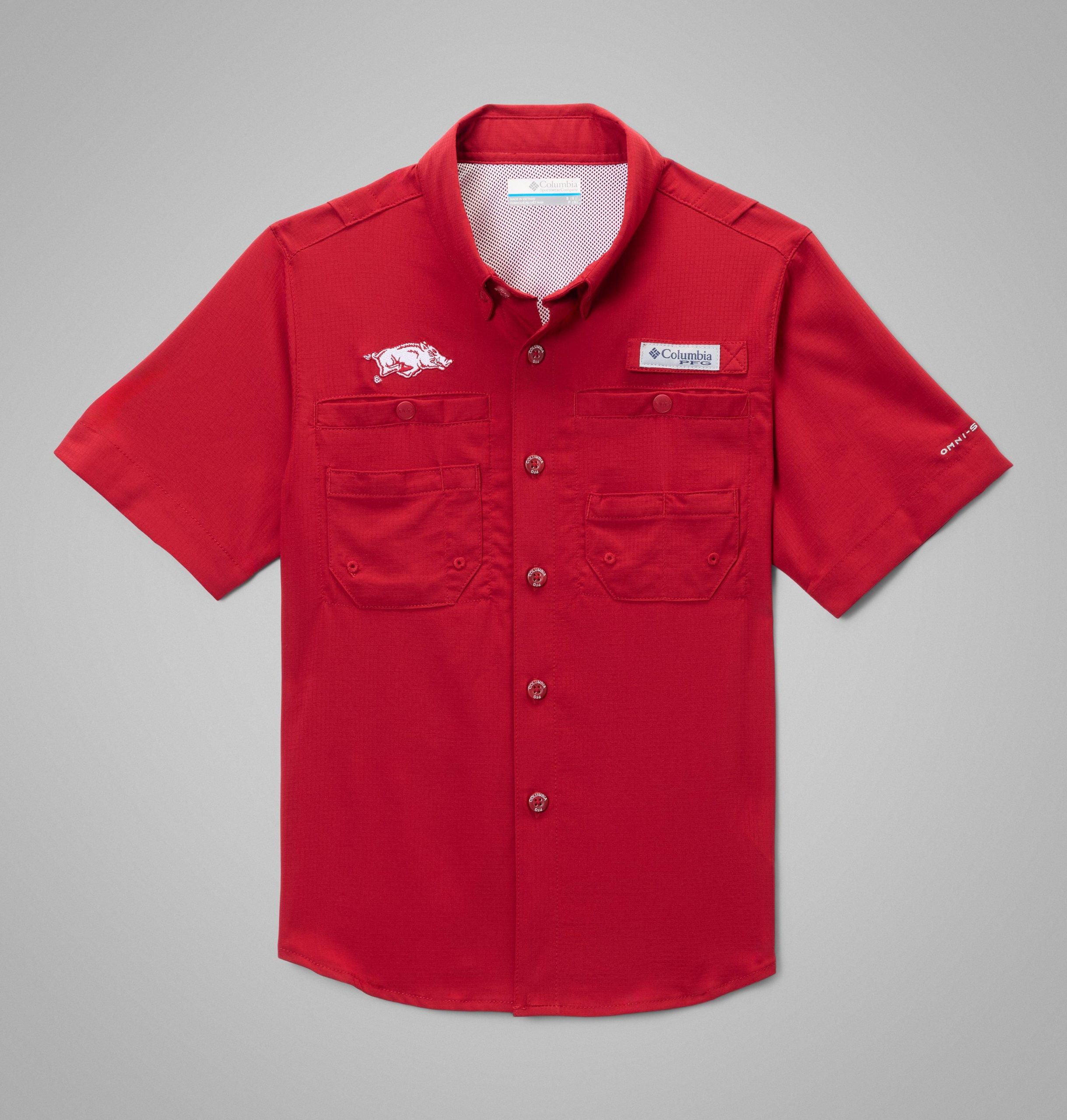 キッズ用カレッジ pfg タミアミ 半袖シャツ - アーカンソー州