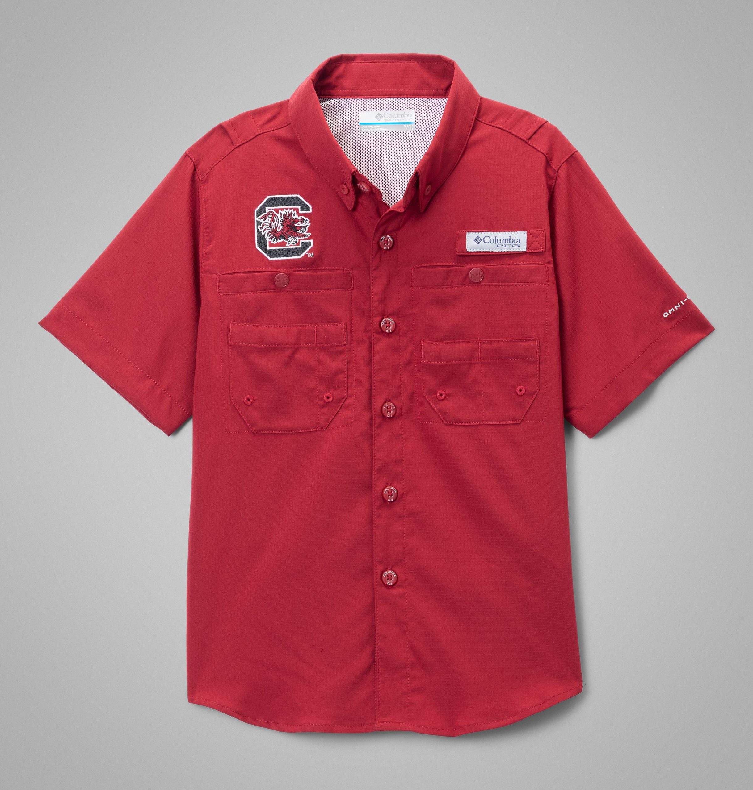 キッズ用カレッジシャツ pfg タミアミ 半袖シャツ - サウスカロライナ