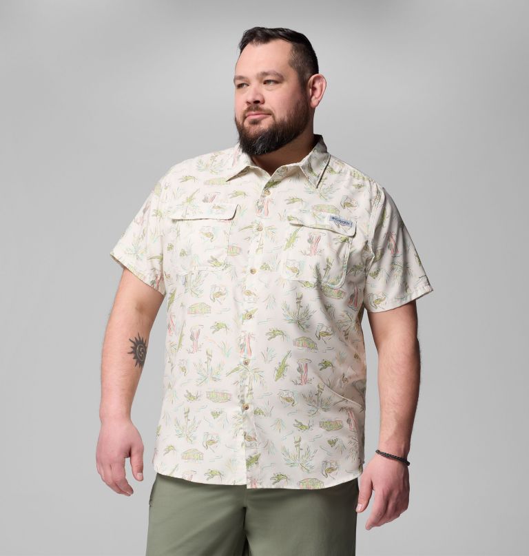 メンズ pfg アンチャーテッド プリント 半袖シャツ - ビッグサイズ