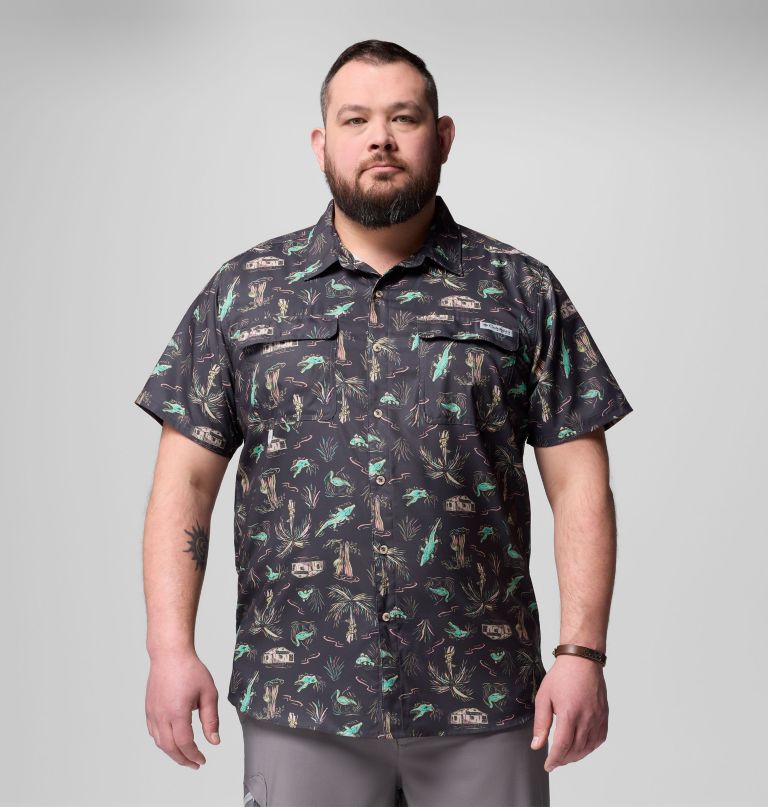 メンズ pfg アンチャーテッド プリント 半袖シャツ - ビッグサイズ