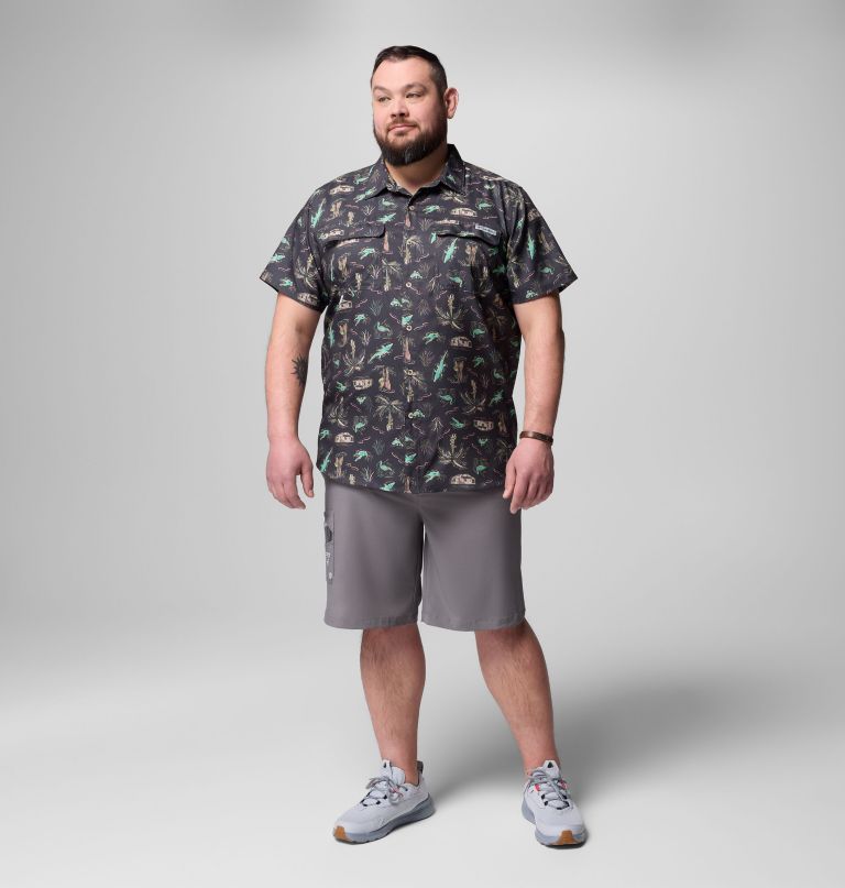 メンズ pfg アンチャーテッド プリント 半袖シャツ - ビッグサイズ