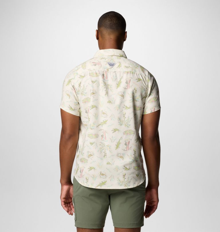 メンズ pfg アンチャーテッド プリント 半袖シャツ - トール