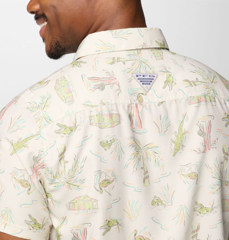 メンズ pfg アンチャーテッド プリント 半袖シャツ - トール