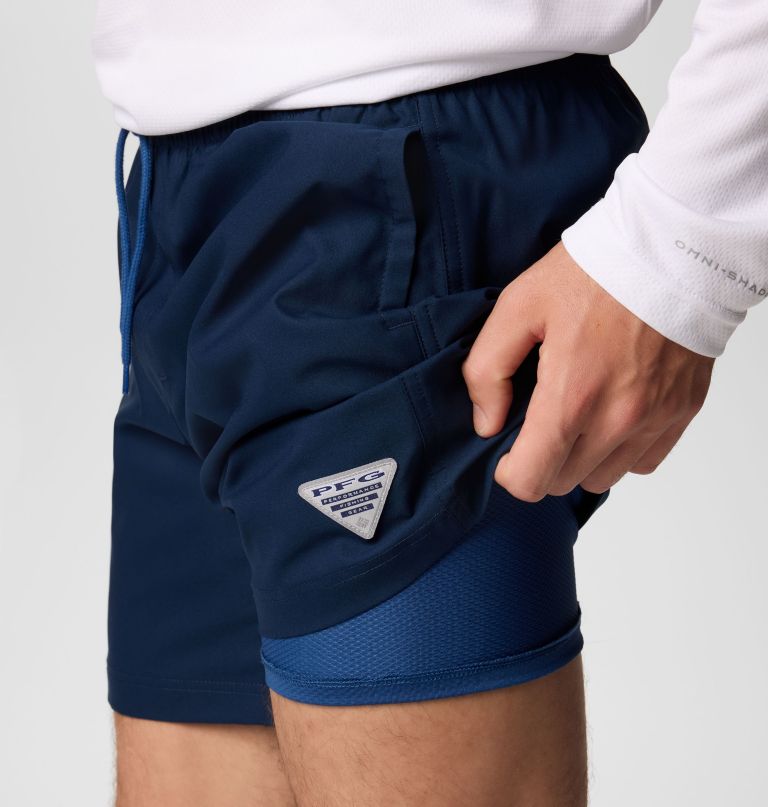 メンズ pfg ランブラー 裏地付きショーツ
