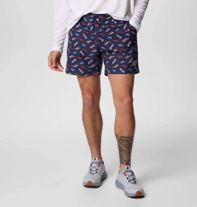 メンズ pfg ランブラー プリント ウォーターショーツ