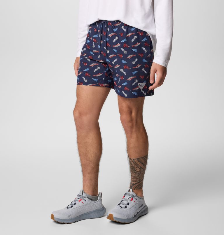 メンズ pfg ランブラー プリント ウォーターショーツ
