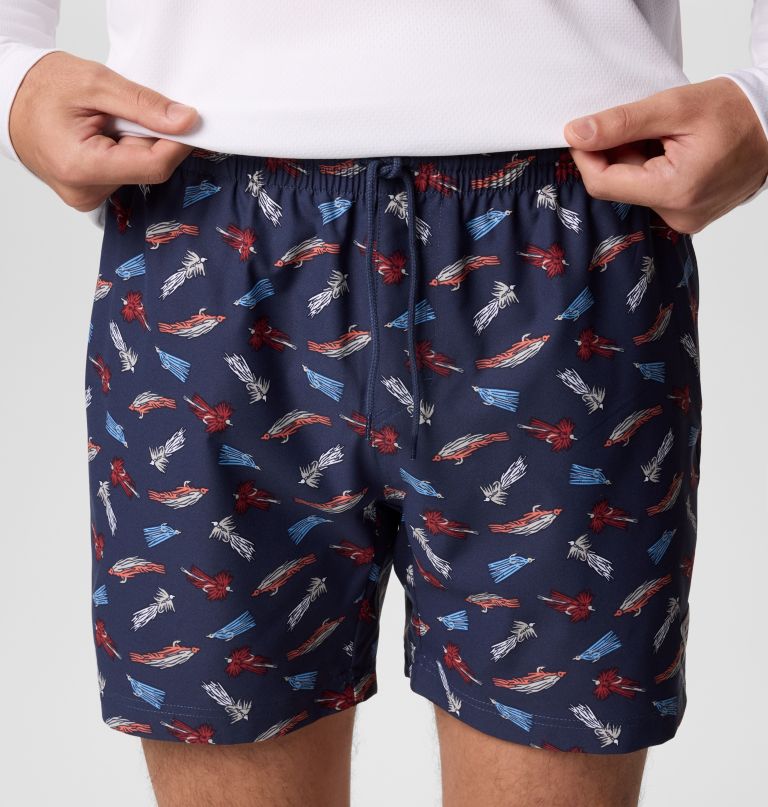 メンズ pfg ランブラー プリント ウォーターショーツ