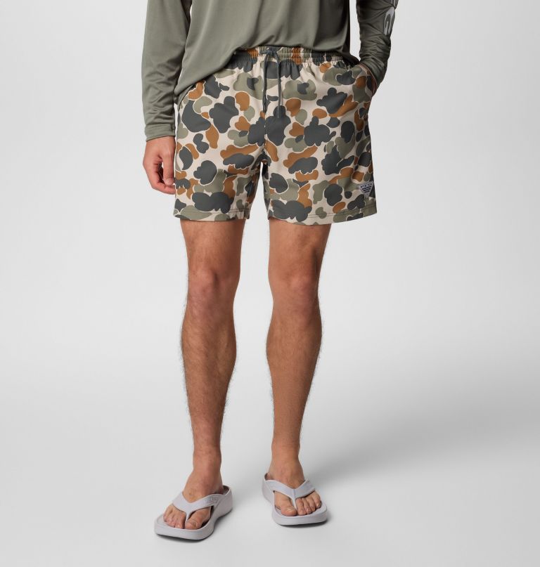 メンズ pfg ランブラー プリント ウォーターショーツ