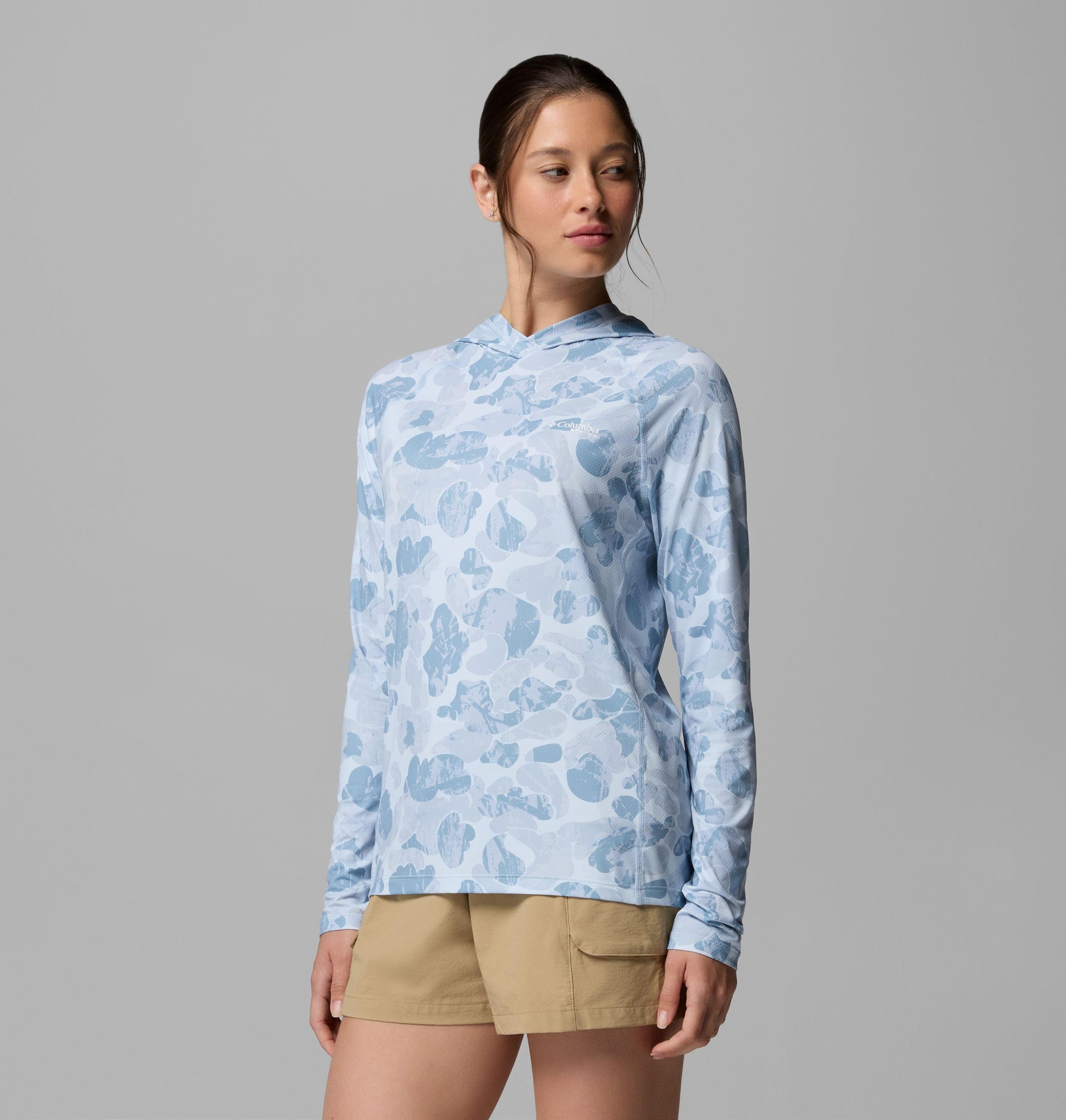 レディース pfg スーパーソーラーストリームii パーカー