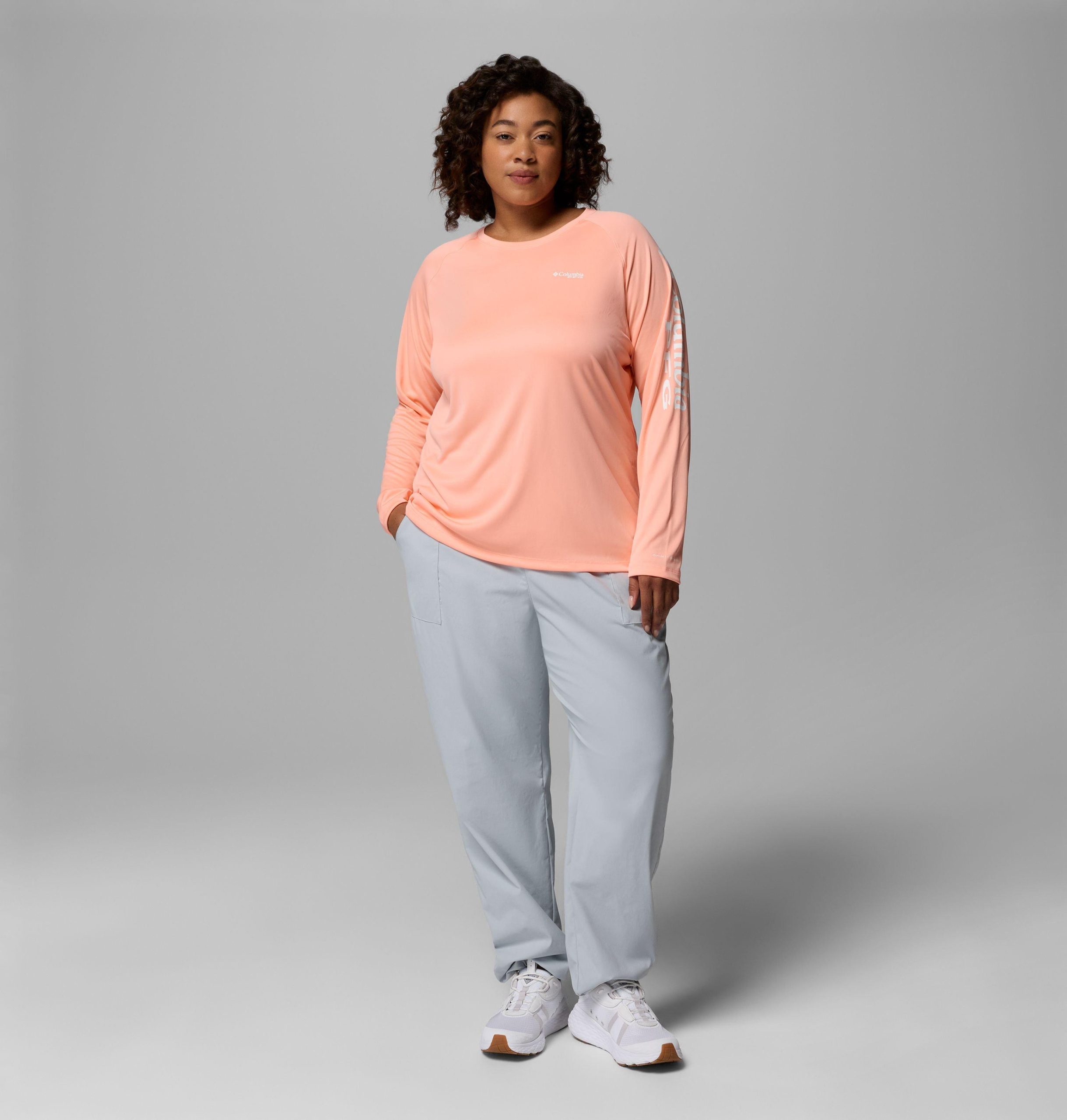 レディース pfg タイダルtシャツ ii 長袖シャツ - プラスサイズ