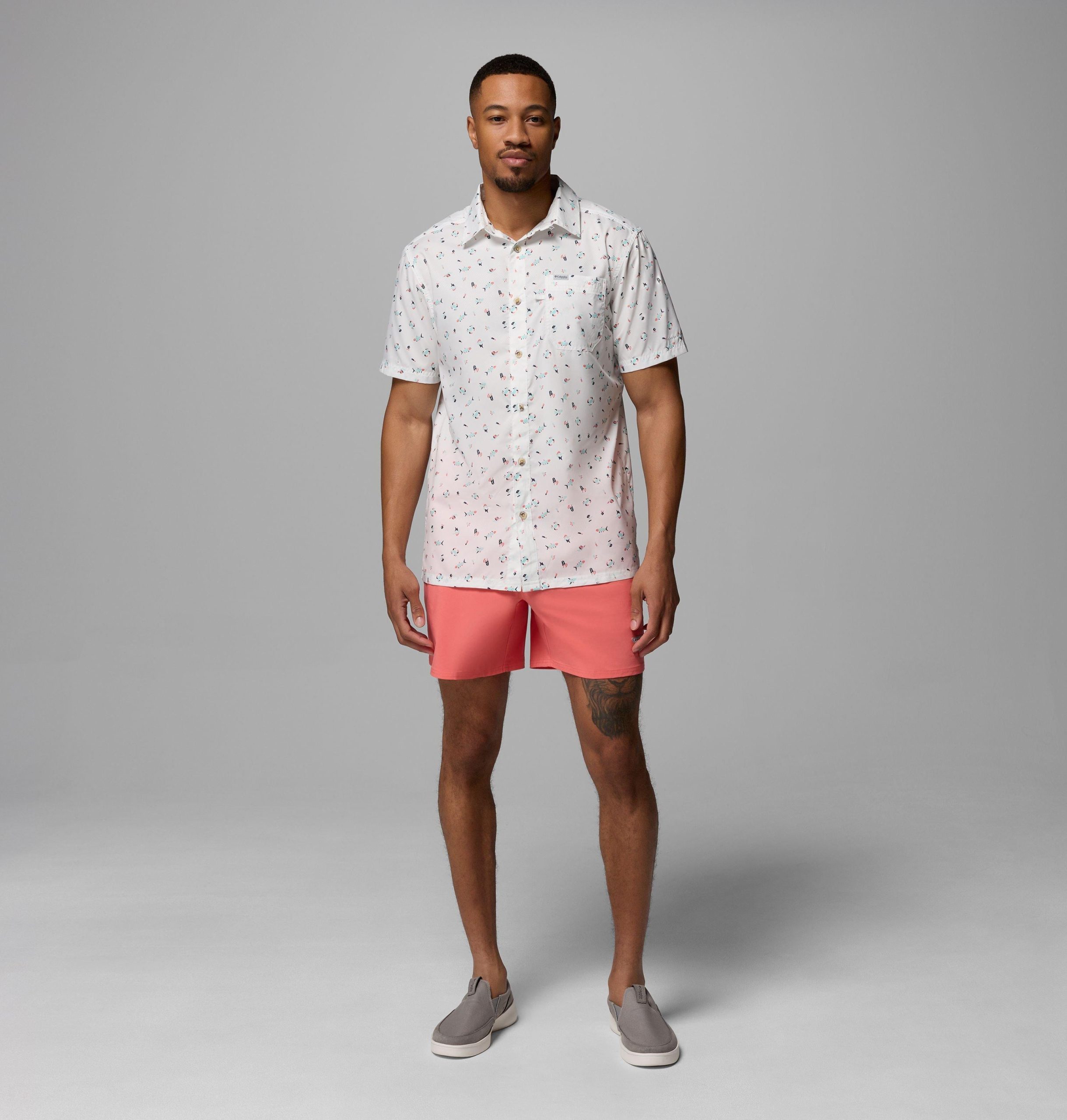 メンズ pfg ターミナル ローマー ストレッチ ショーツ