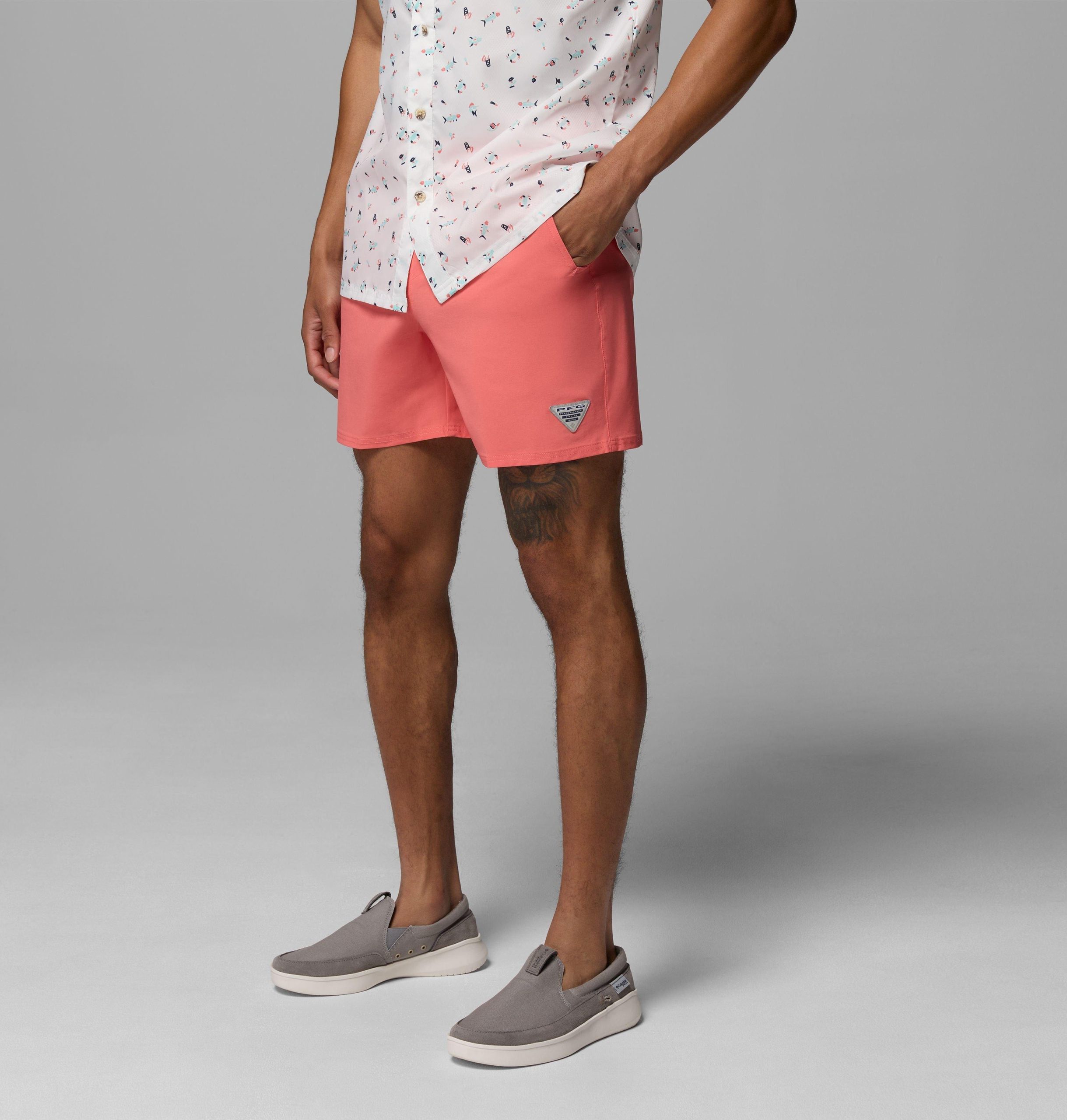 メンズ pfg ターミナル ローマー ストレッチ ショーツ