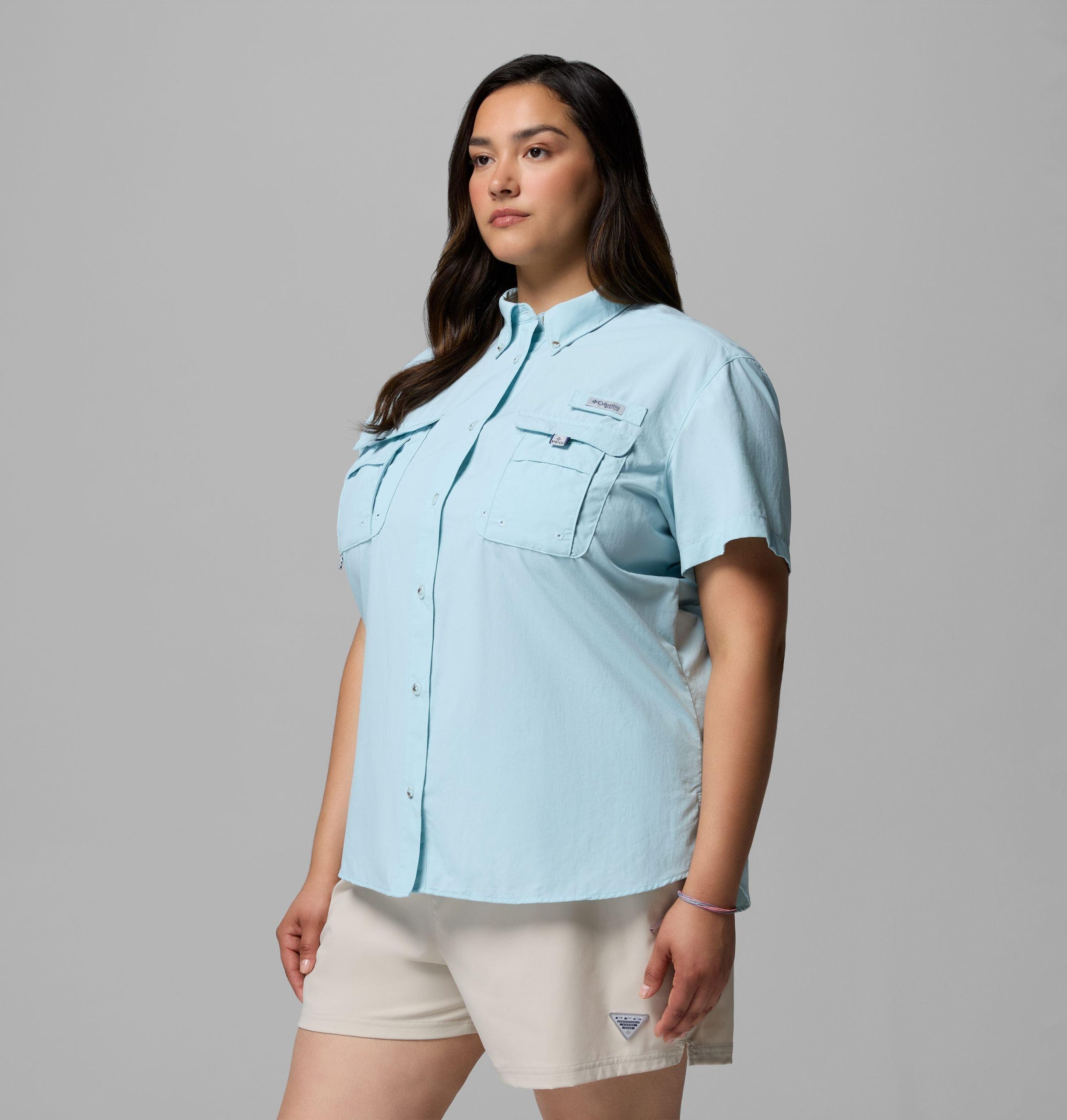 レディース pfg バハマ 半袖シャツ - プラスサイズ