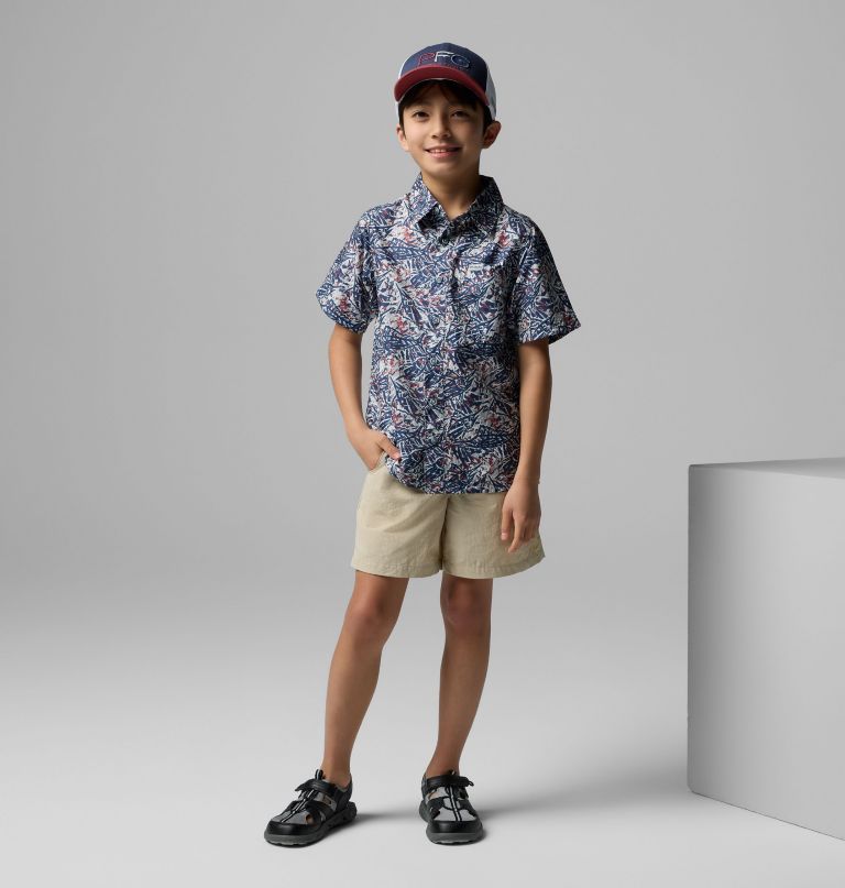 ボーイズ pfg スーパースラックタイド 半袖キャンプシャツ