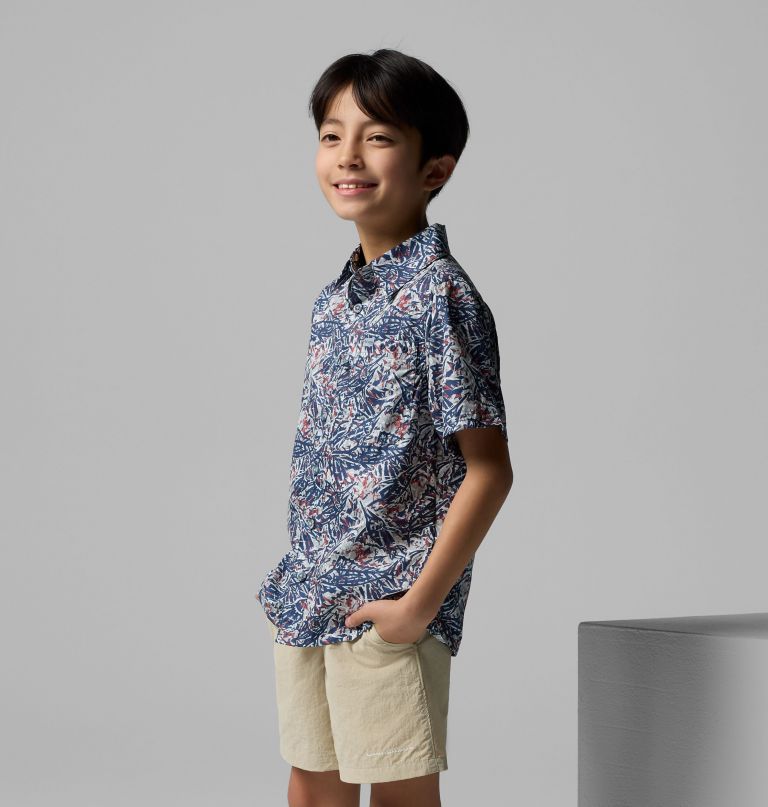 ボーイズ pfg スーパースラックタイド 半袖キャンプシャツ